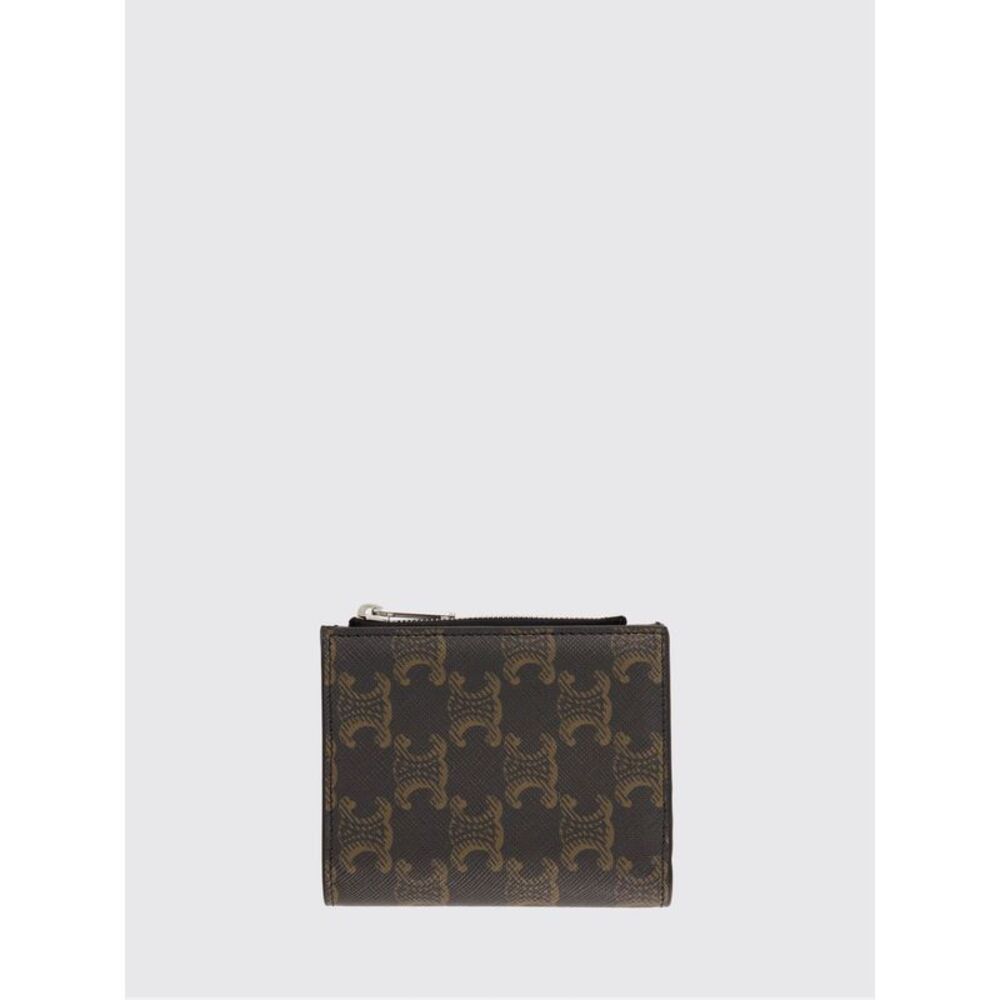Celine Men Celine Bifold Wallet In Coated Canvas With Triomphe Monogram